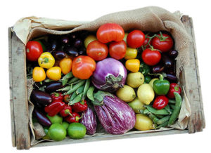 Vegetables Box Isolated