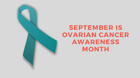 September is Ovarian Cancer Awareness month graphic