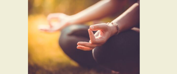 single woman in yoga pose