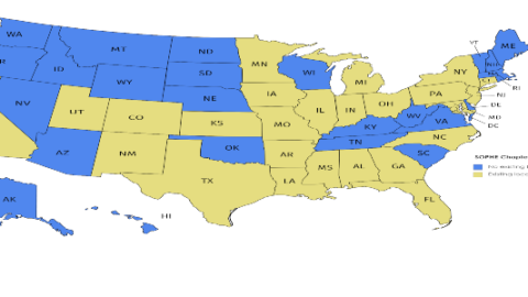 SOPHE Chapter map